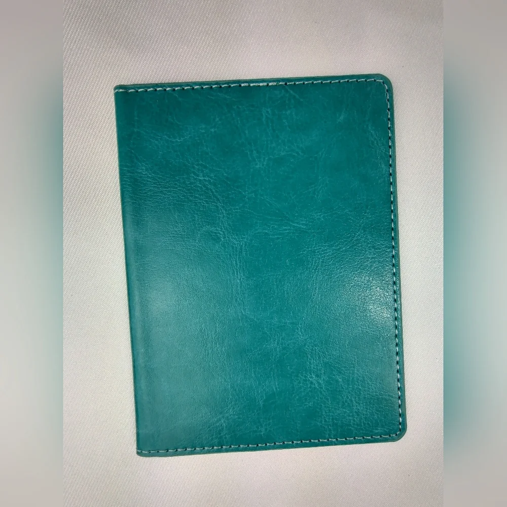TEAL GREEN US Passport Holder Protector Cover Travel Bifold Organizer BB-128
